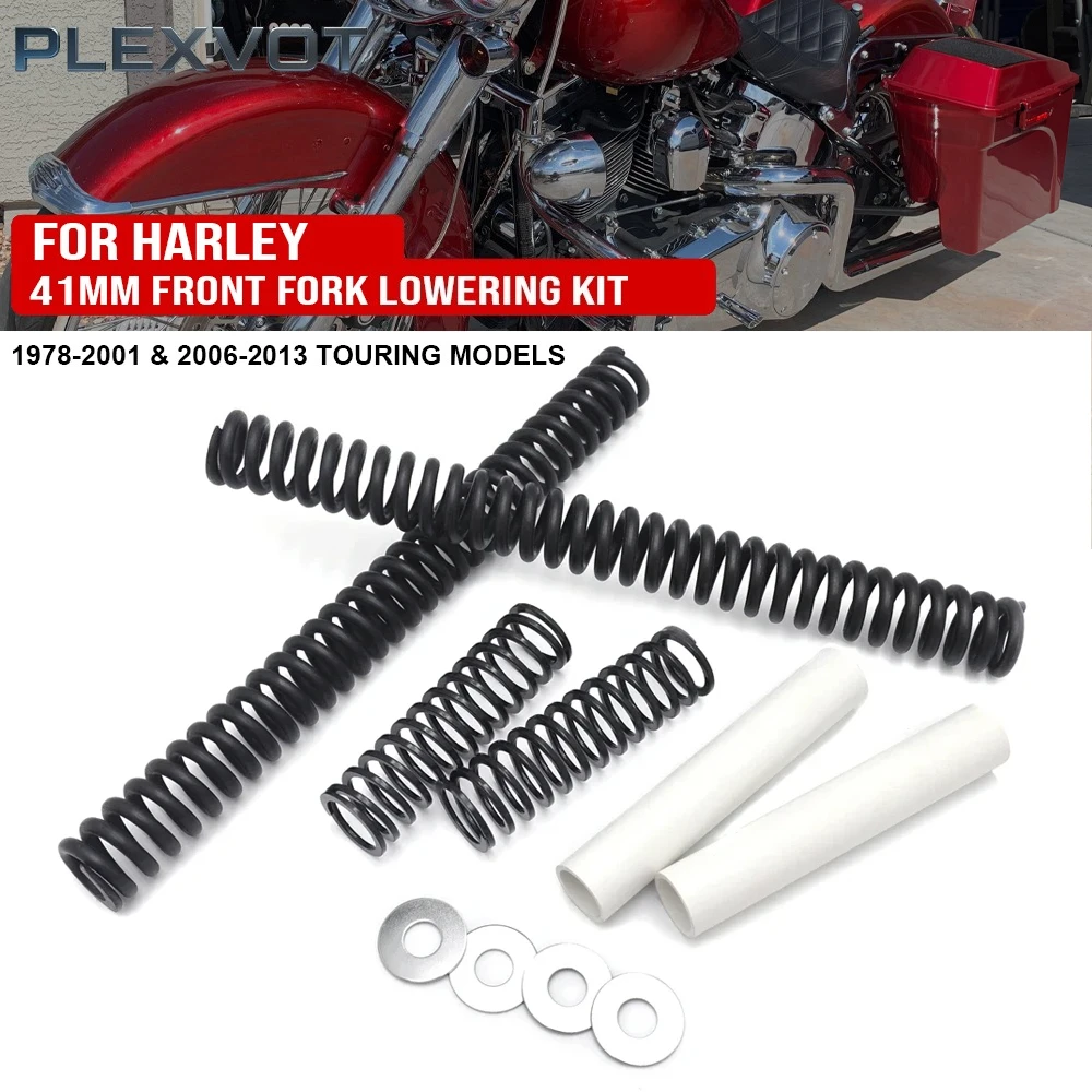 

41mm Front Fork Lowering Kit for Harley Davidson Touring 2006-2013 Softail 1994-2003 Dyna Wide Glide FXDWG 1993-2005