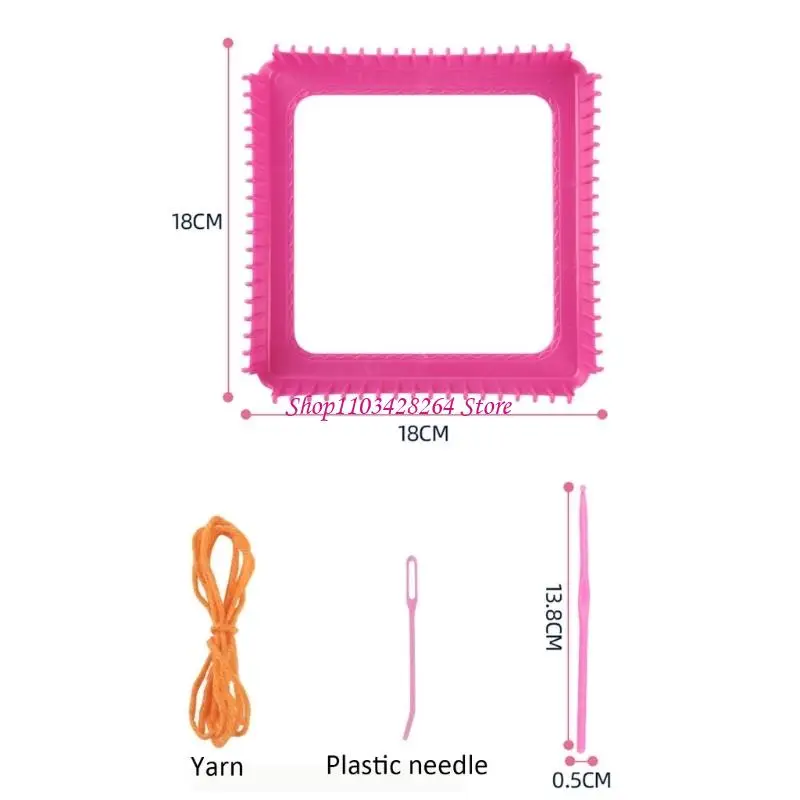 Pack of 1 Easy Weave Three wheeled Novices Finish Frame Pocket tool Instructions for Simple Spectrum Group Weaving Undertakings