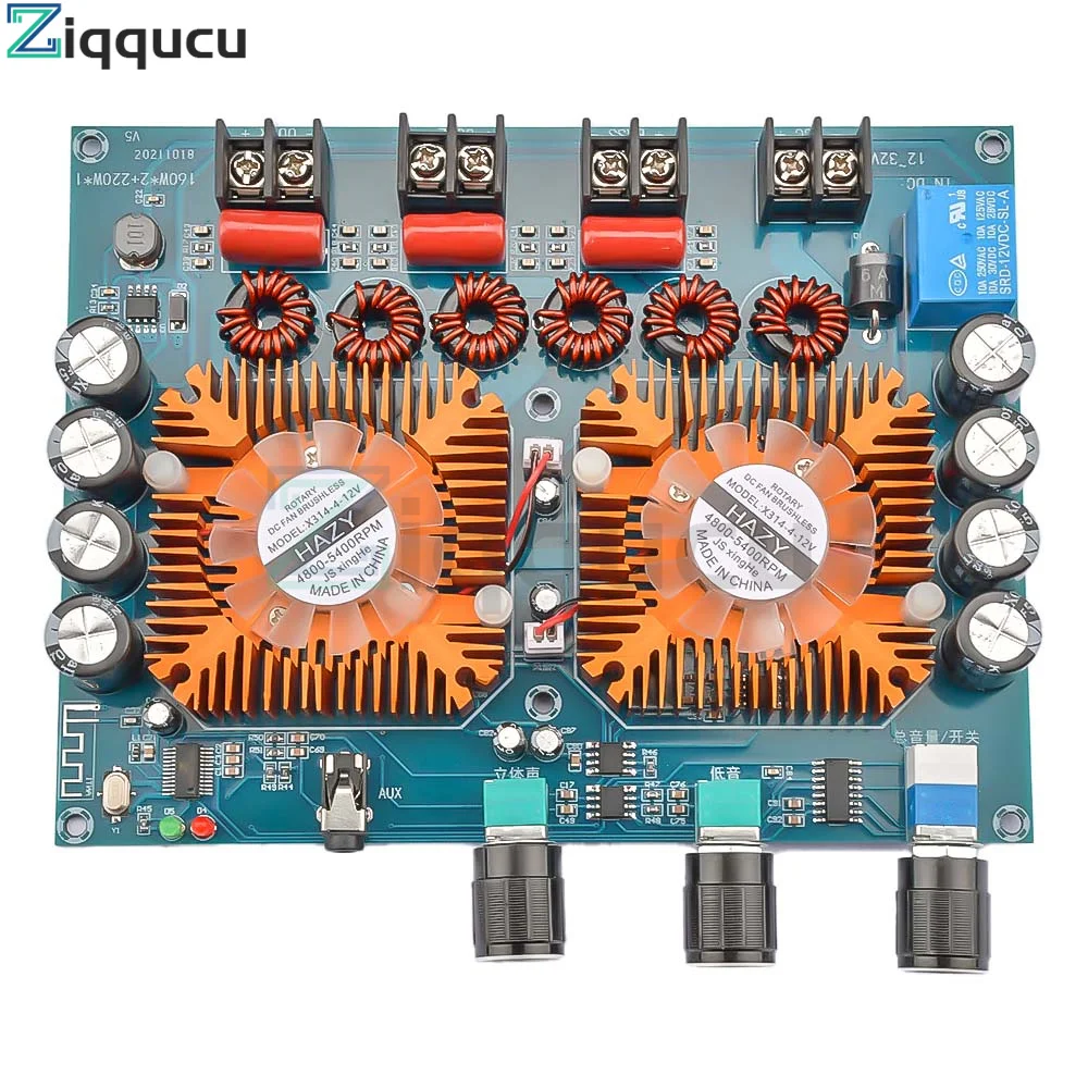 

TDA7498E DC12V-32V Digital Power Amplifier Board High Power 160W*2+220W Stereo 2.1 Channel Amp Board Module