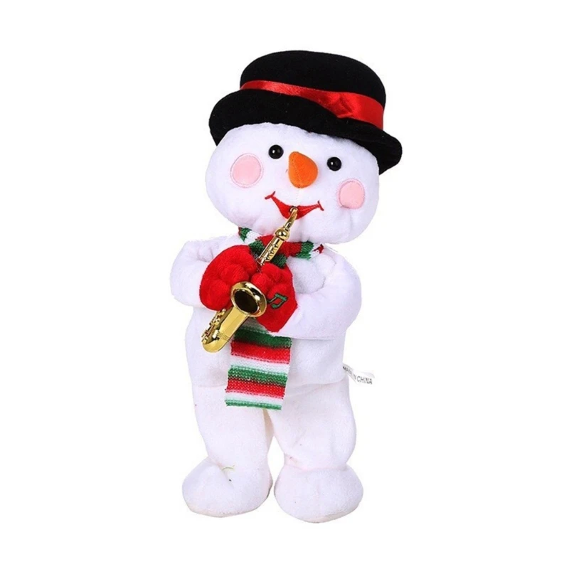 Y1UB 13in Twisting Santa Snowman Reindeer Collectable Toy Figure for Chrisdtmas