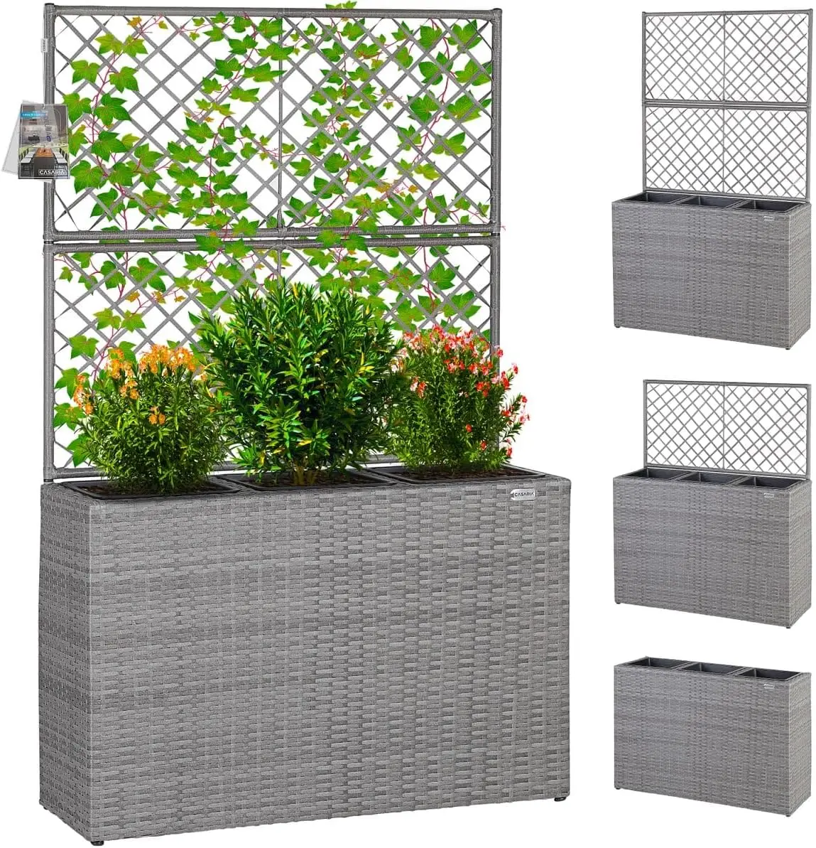 madafe: Una Evaluación Detallada del Casaria® Blumenkasten Rankgitter 3 Innentöpfe