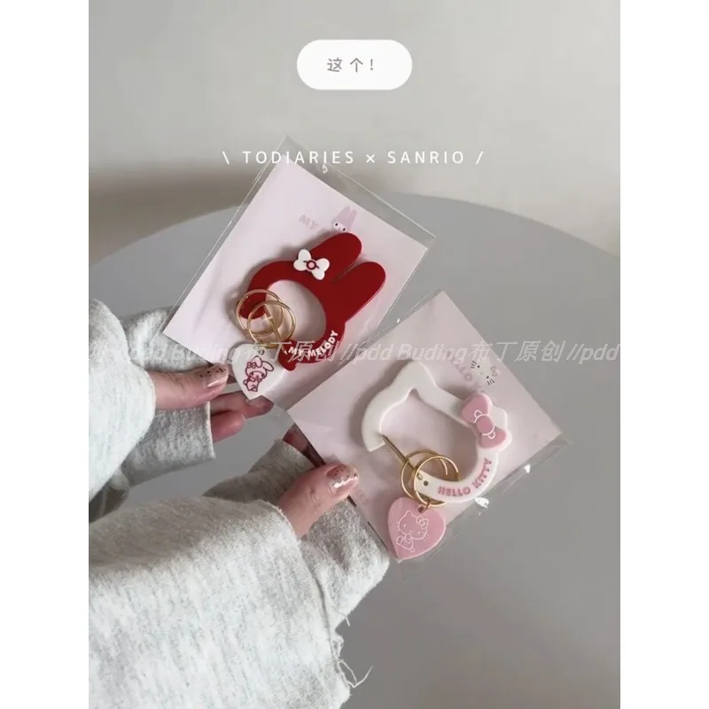 

New Sanrio Hello Kitty My Melody Anime Kawaii Sanrio Lovely Doll Pendant Cute Cartoon Bag Keychain Decoration Gifts Toys