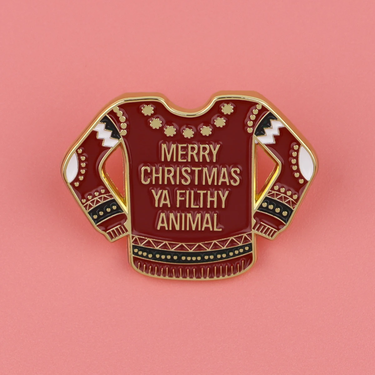 Christmas Sweater Enamel Pin Comedy Movie Brooch Pines Lapel Pins Badge on Backpack Clothing Accessories Fashion Jewelry Gift - Image 4