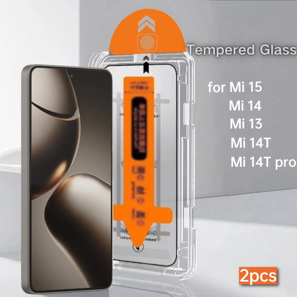 2PCS Screen Protector for Xiaomi 15 13 14 14T Pro HD Tempered Glass