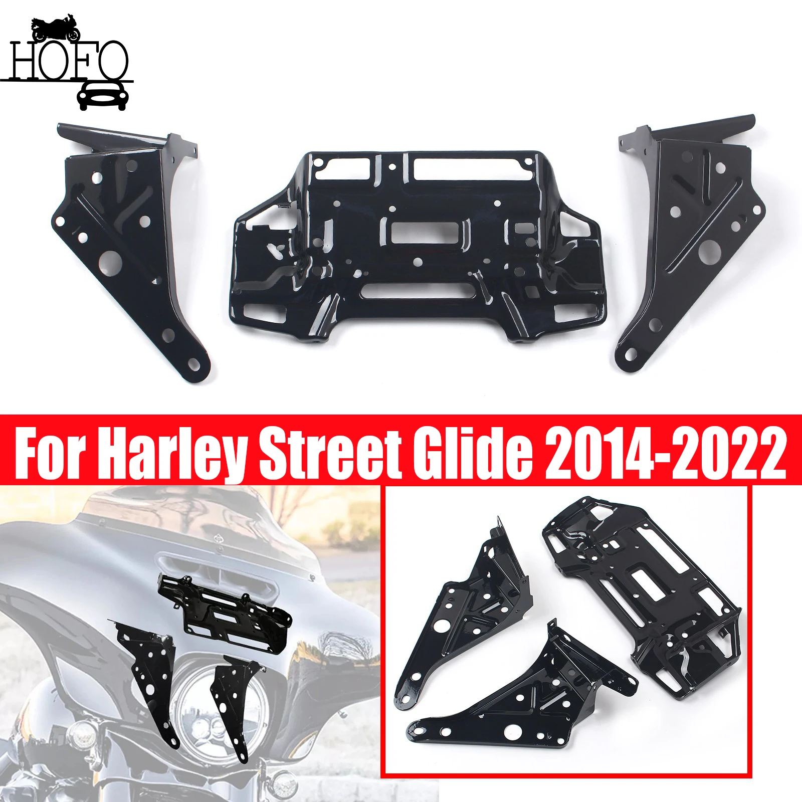

Front Fairing Mount Bracket kit For Harley Touring Street Glide 2014-2023