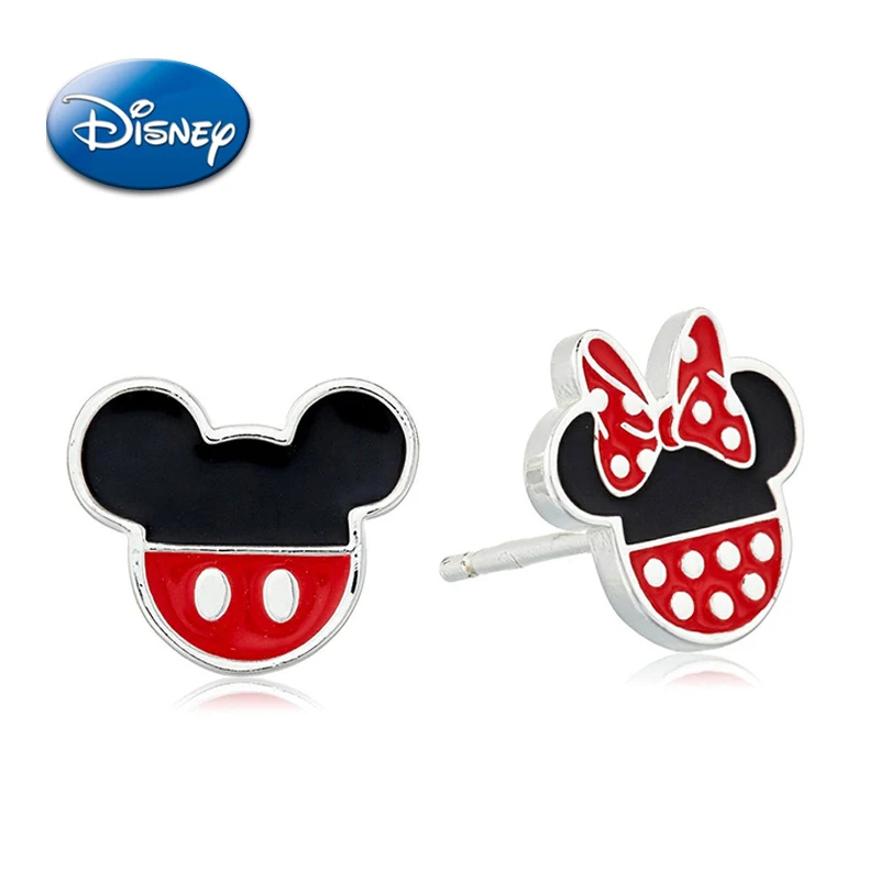 Disney Mickey Minnie Mouse Earrings Cute Anime Figure New Hot Jewelry Accessories Pendant Ear Studs Women Girls Birthday Gifts