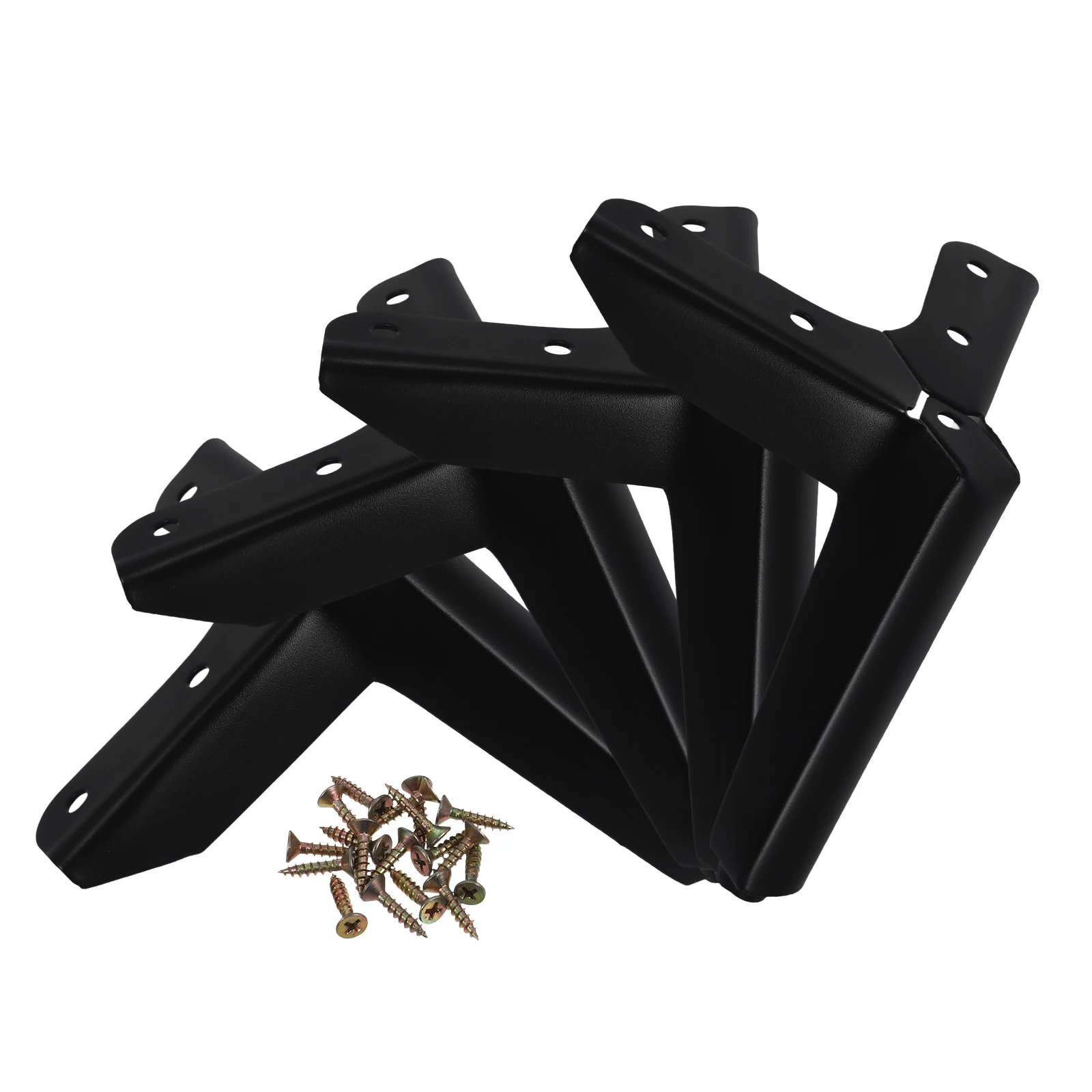 

4 Pcs niture Foot Supports Bench Feet Chair Legs Sofa Dresser Carbon Steel Dining Table Bookshelf Diy