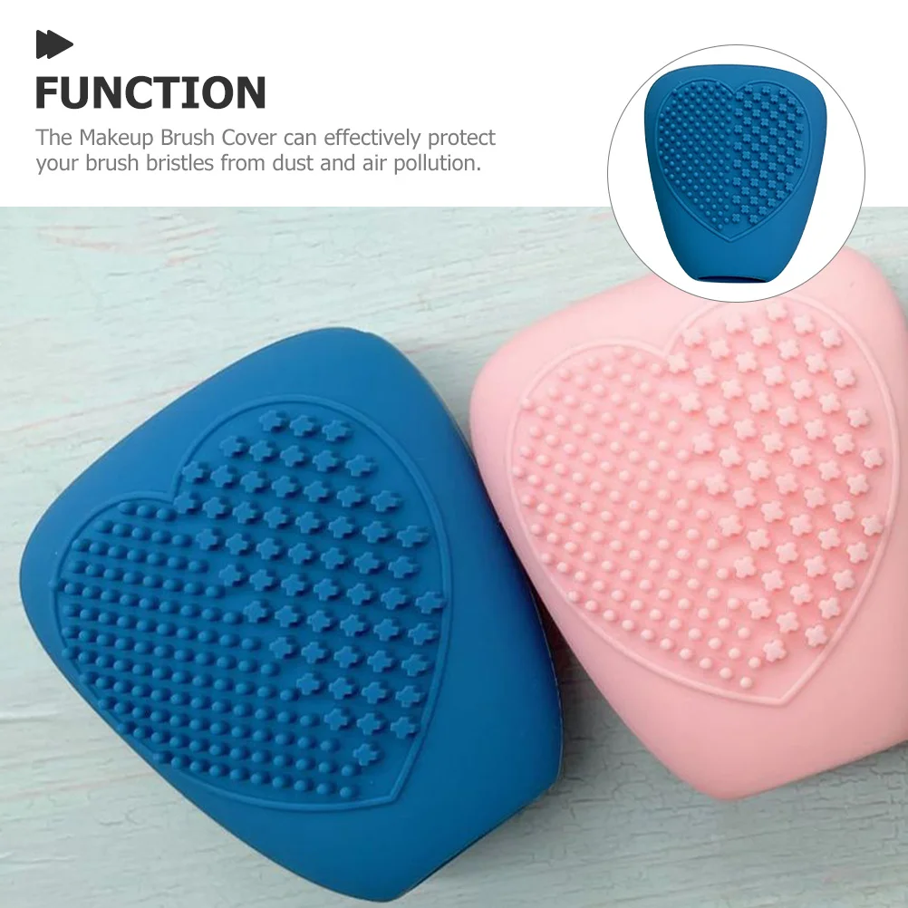 غطاء فرشاة للمكياج، غطاء سيليكون مقاوم للغبار، غطاء فرشاة واقٍ للسفر، غطاء تخزين محمول، أغطية تخزين المكياج #4