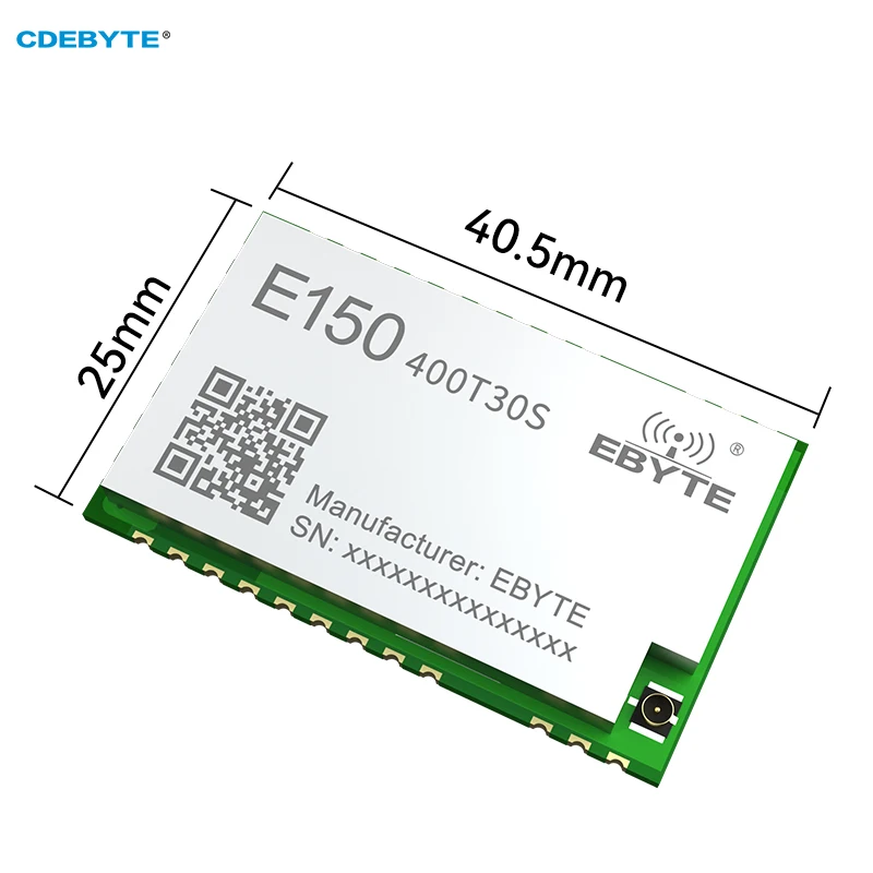 CDEBYTE LoRa Module 410.125～493.125MHz E150-400T30S 30dBm IPEX 10km Modbus RTU Build-in PA+LNA 4 Input DI/Output DO UART Module