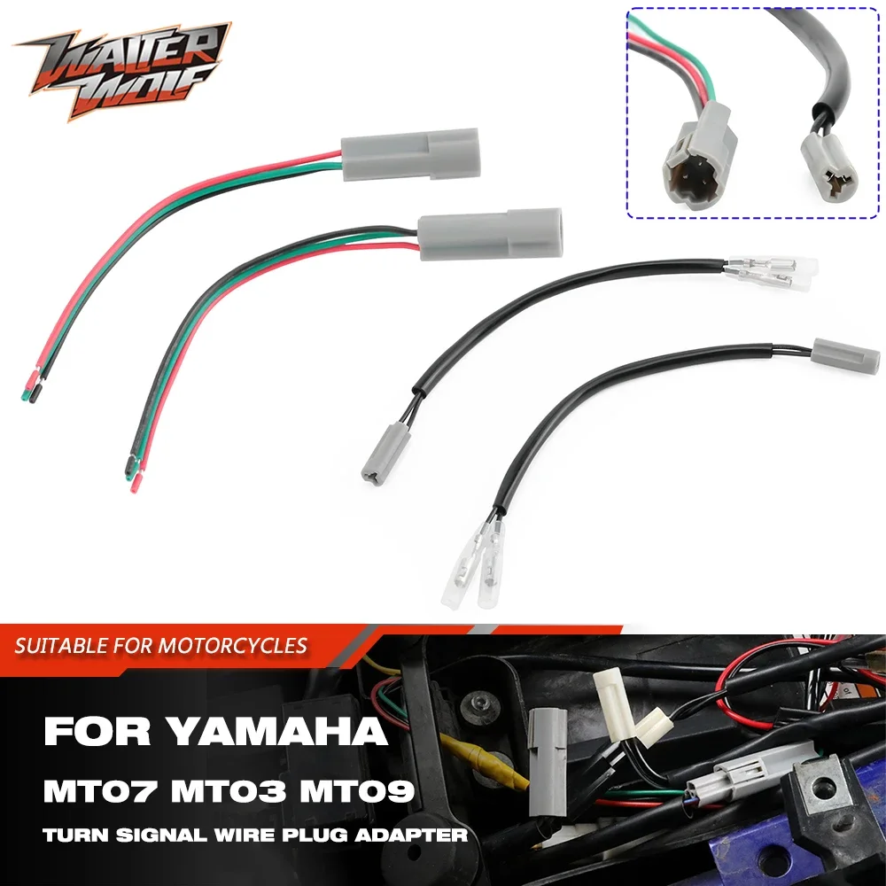 

Turn Signal Wiring Harness Indicator Plug Adapter Lead For Yamaha Tenere 700 XTZ700 Tracer 700 900 MT-09 MT-07 MT-25 FZ YZF R6