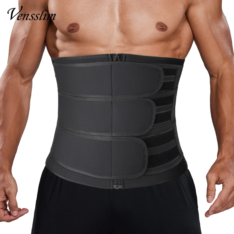 Men Waist Trainer Corset Slimming Belt Weight Loss Body Shaper Abdominal Trimmer Sweat Fat Burner Belly Girdle