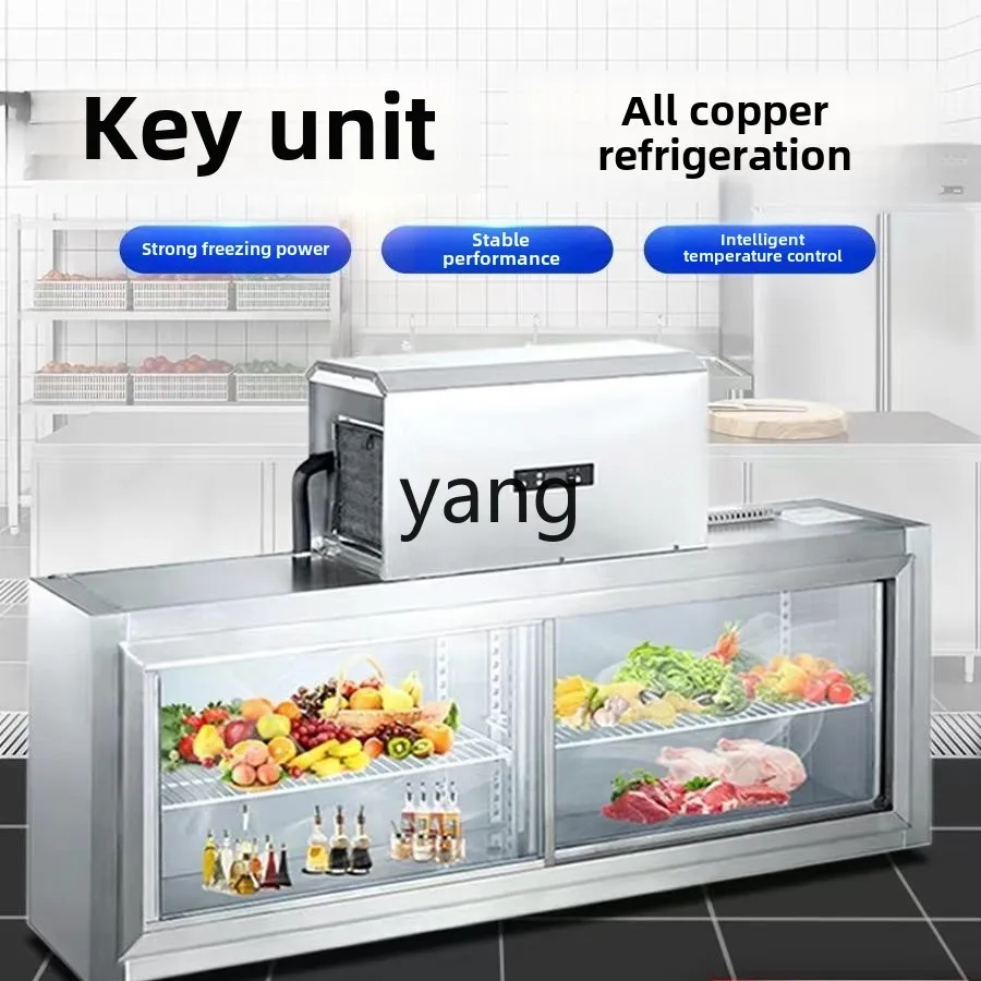 Ltt-congelador de pared comercial para cocina, encimera vertical, vitrina de pared refrigerada