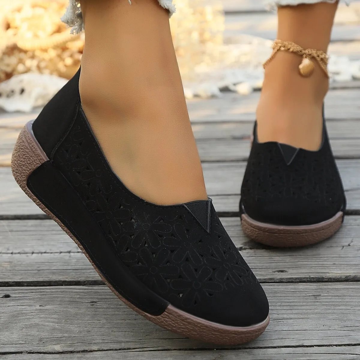 Women's Sandals 2024 Summer Handmade Ladies Shoes Leather Breathable Sandals Women Flats Retro Style Cusomized Support Slipper