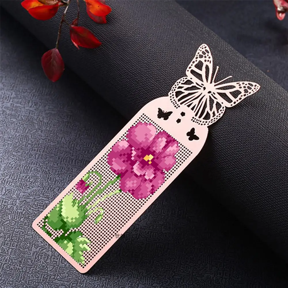 Counted Butterfly Metal Crafts Cross Stitch DIY Craft Cross-Stitching Embroidery Needlework Bookmark