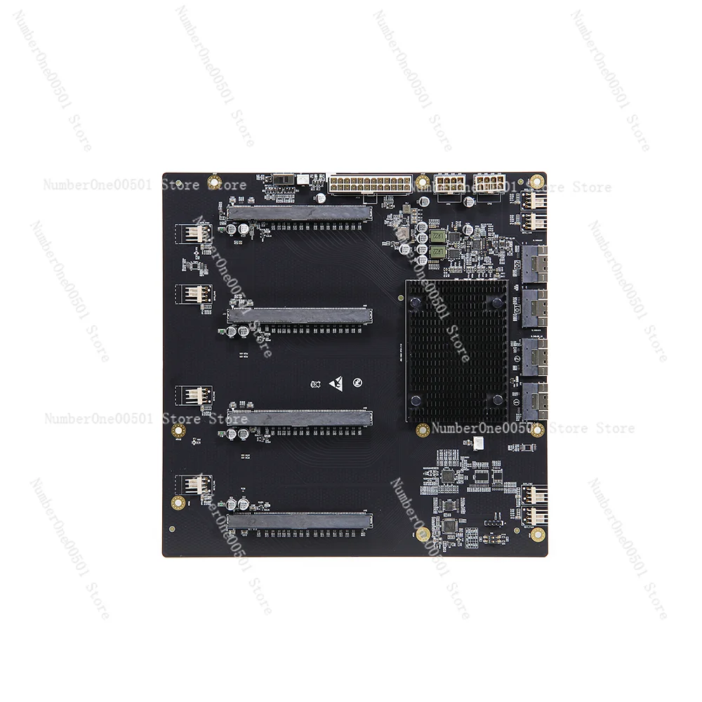 

plx88096 Плата расширения для четырехкарт PCIe4.0, базовая пластина графического процессора, ширина 65 мм