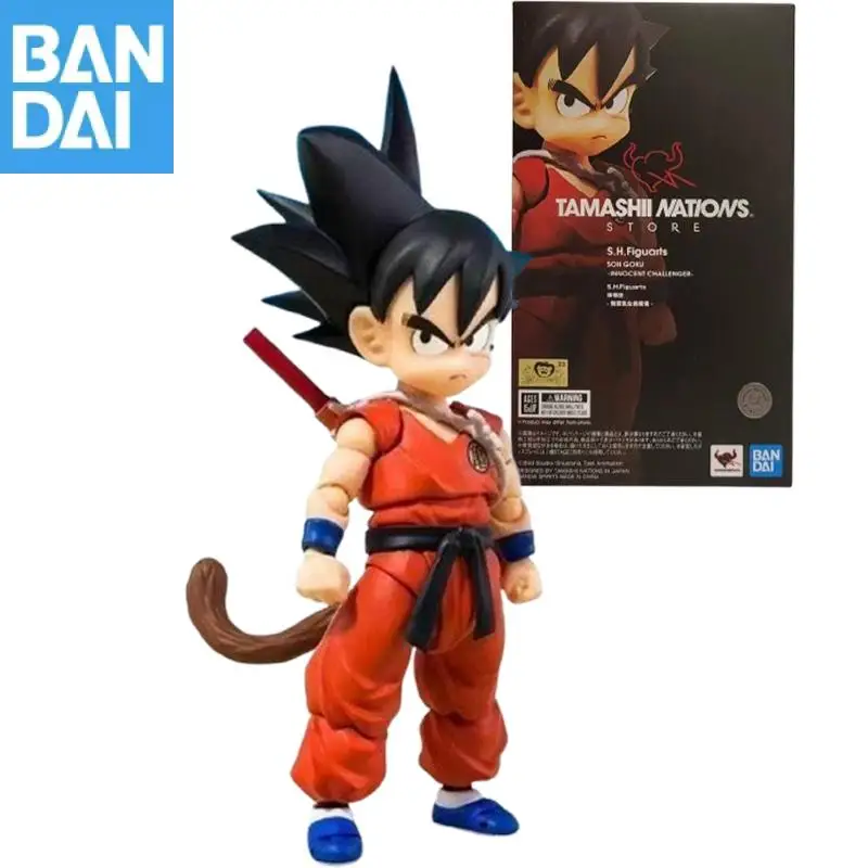 

BANDAI DRAGON BALL TAMASHII NATIONS STORE S.H.Figuarts Son Goku INNOCENT CHALLENGER Фигурка Модель Коллекционная фигурка Игрушки