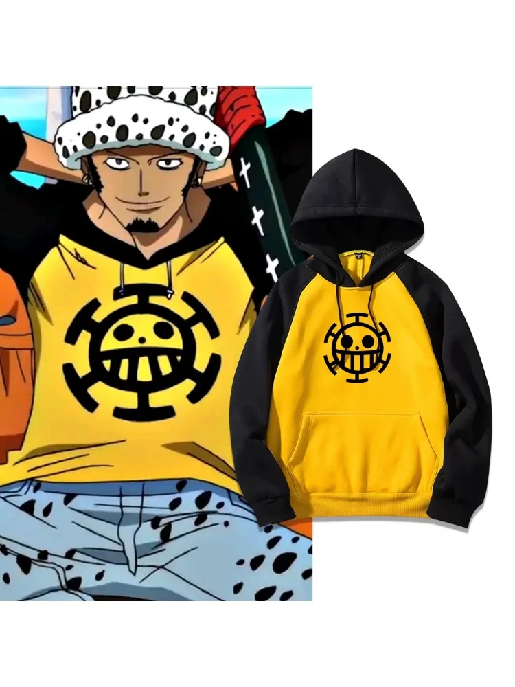 

Warm Hoodie Sweatirt ex Autumn Winter Anime Doctor Death Traar Law Hooded Jaet Men's Casual Polyester F...