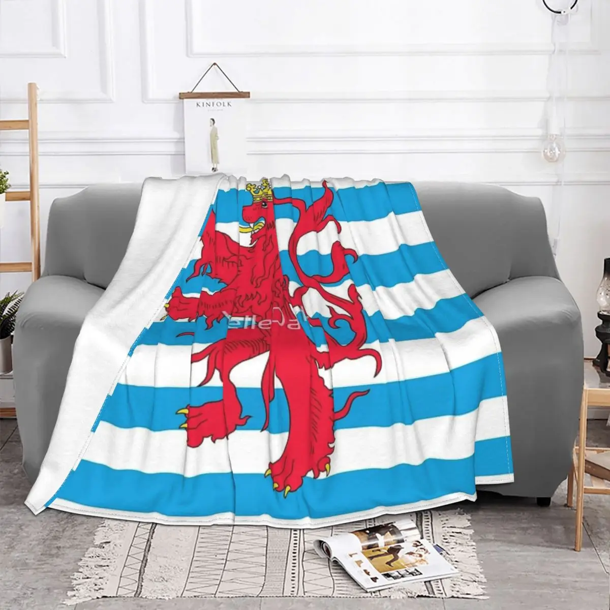 Flag Of Luxembourg Four Seasons Universal Blanket Campsites Can Be Laid Halloween Gifts