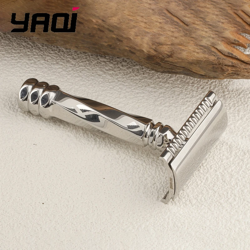 

Yaqi Cerberus Stainless Steel Safety Razor 0.65mm Blade Gap 77mm Handle for Smooth Shaving Experience
