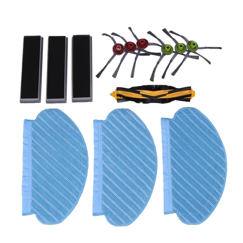 Робот-пылесос HEPA-фильтр, основной ролик, боковая щетка, ткань для швабры для Ecovacs Deebot OZMO 950 920, детали робота-пылесоса