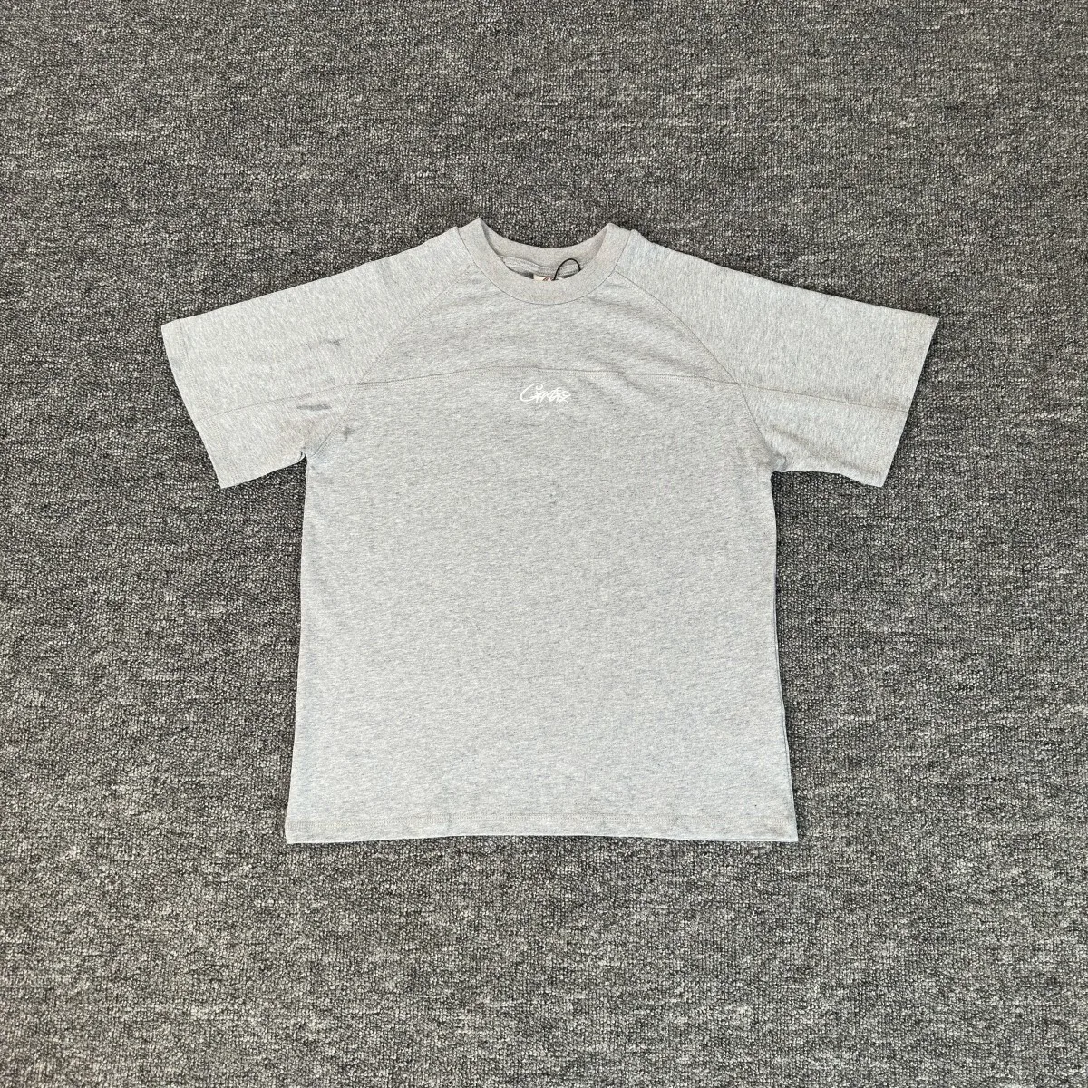 

Trendy Devil Island American Pure Color Embroidery 25ss Hip Hop High Street Loose Fit Cotton round Ne ort Sve T-irt