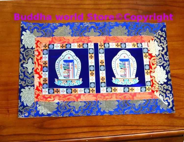 Wholesale Buddhism supply Tibet Nepal family home Temple Auspicious Worship Altar Buddha statue Table cloth mat Cushion