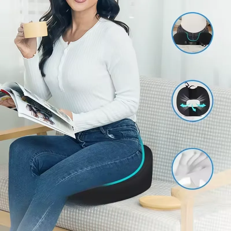 Donut Pillow Coccyx Car Seat Cushion for Prostate, Sciatica, Pelvic Floor, Memory Foam Chair Pad, Sitting Cushion, Floor Cushion