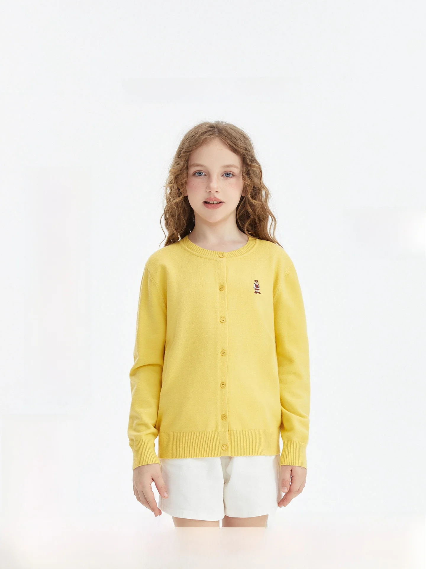 

Noisy Teddy 2026 Spring New Sle Simple Pure Color Long Sve Open Cardigan Sweater Comfortable Loose Versatile Children's ...