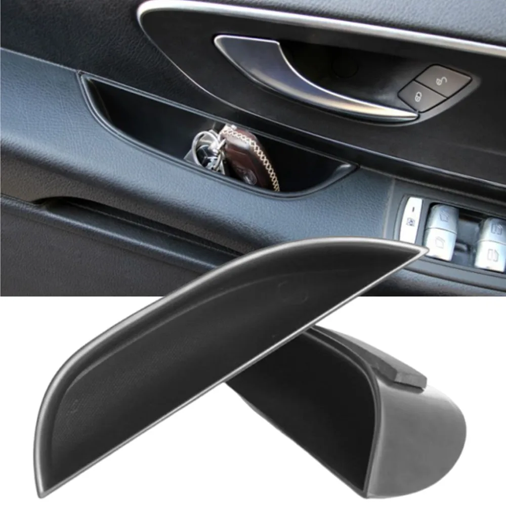 

ABS Car Front Door Handle Storage Boxes Door Armrest Holder Tray Organizer For Mercedes Benz V Class V260 Vito W447 2016-2023