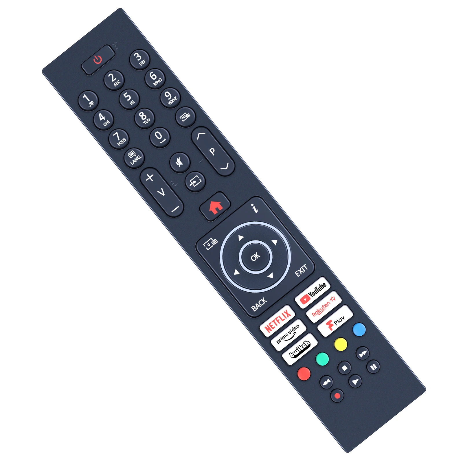 RC45137P Smart HD TV Fernbedienung für Logik/Nordmende/Techwood/Luxor LUX0143010 LUX0165005/01 L32SHE22 ARTX55UHD 65AO11UHD LED