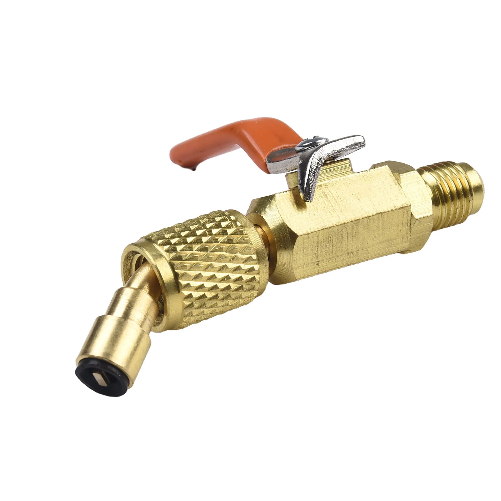 Advanced 1/4 Inch SAE HVAC Adapter Protective Gadget for Conditioner Charging Hose T Exceptional for HVAC/R Service Tools