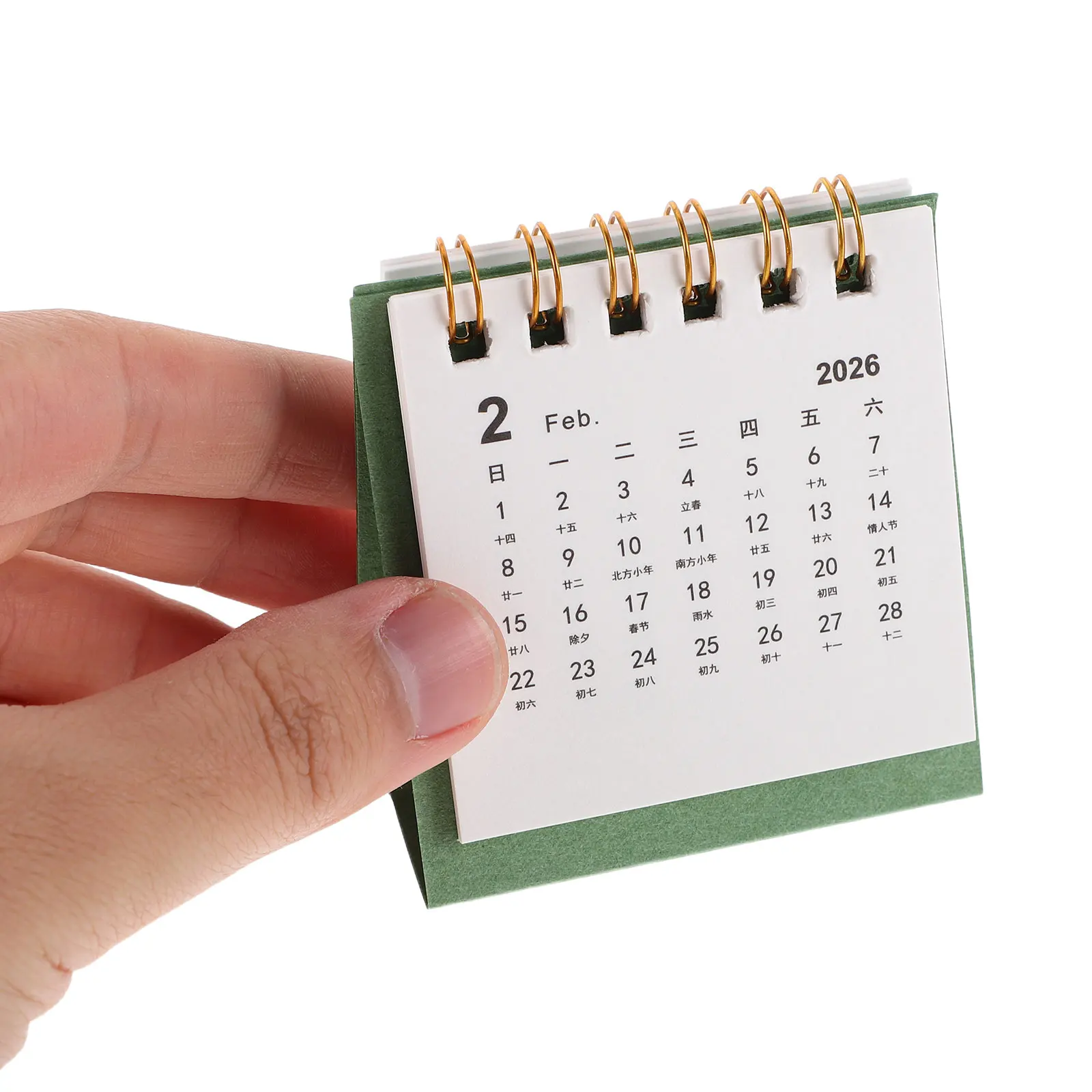 

Mini Desk Calendar Daily Schedule Pad Flip 2026 Tent Standing Turn The Page for