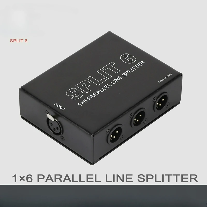 Super Sale 1 in 6 Out Expander Balanced XLR Divider Socket Expander Divider