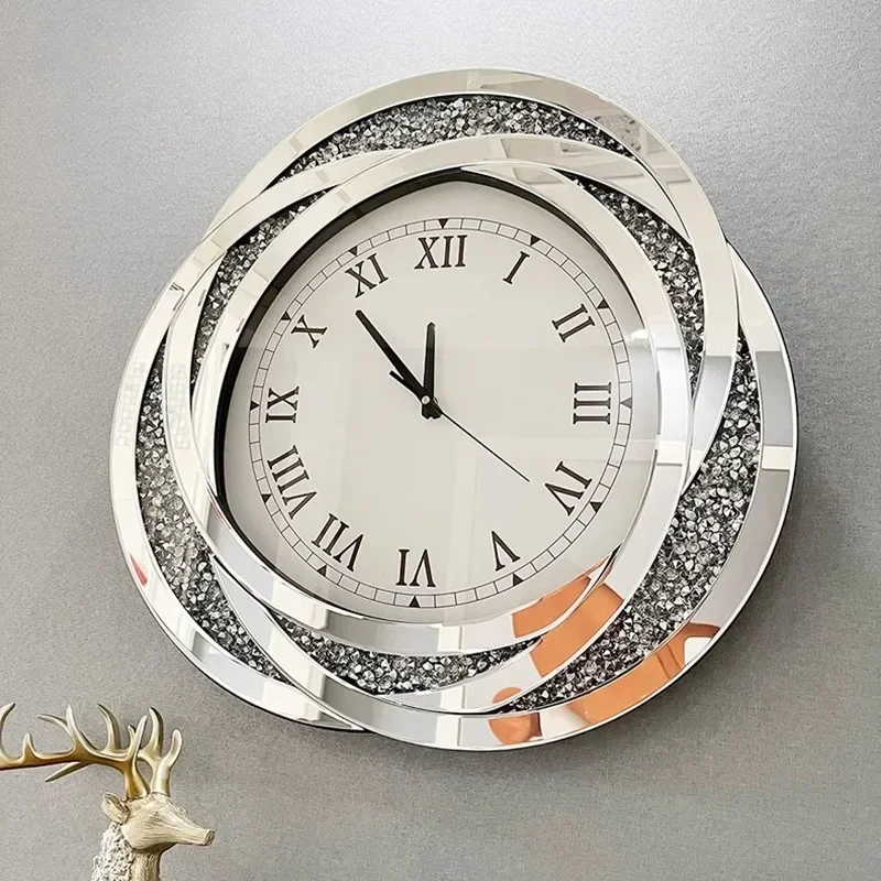 Decoration Home Silent Wall Clock Alarm Design Mechanism Large Living Room Roulette Long Nordic Decor Wireless Arts Furniture