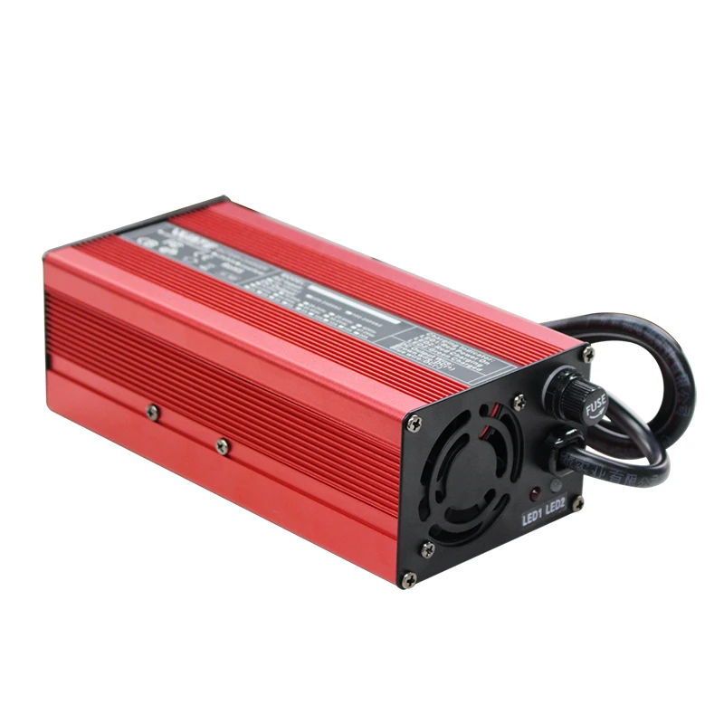 43.8V 15A charger, suitable for 36V 12S LifePo4, fully charged and automatically turns on the light to stop - Image 4