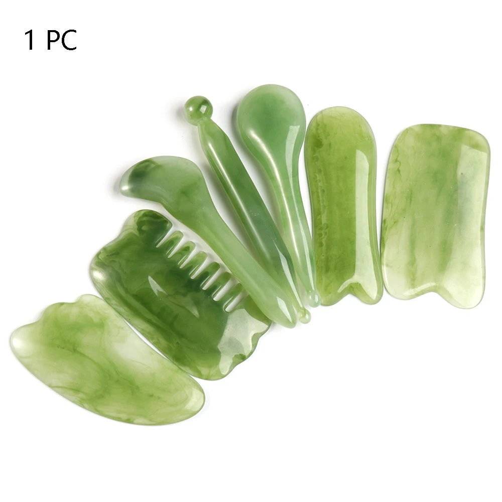 

Portable Health Care Eye Face Neck Care Natural Resin Gua Sha Board Facial Relaxing Facial Massage Tool