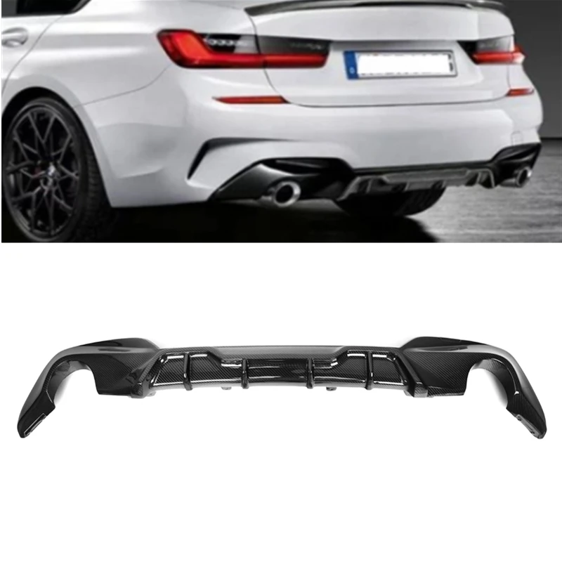 

High Quality Design G20 Sports MP Style Rear Carbon Fiber Diffuser For BMW 3 Series 2019 2020 2021 G20 G28 Rear Diffuser