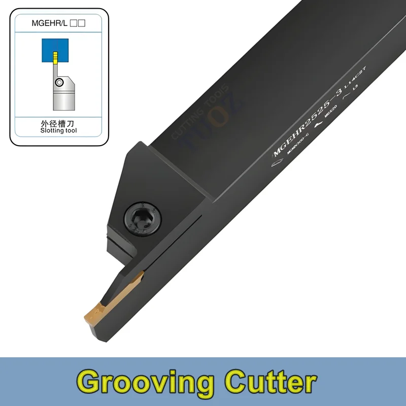 TUOZ MGEHR MGEHL External Grooving Slotting Tool 1010 1212 1616 2020 2525 -1.5/2/2.5/3/4/5 Cnc Holder Lathe Cutter Shank