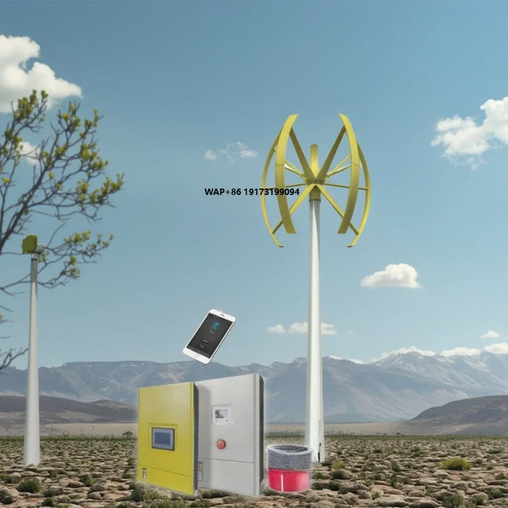 5G EMS Wifi  APP 10 kw Wind Turbine Generator VAWT 4KW 5kw/ Eolico Eolian Generators 3kw /WIND TURBINE GENERATOR 220v