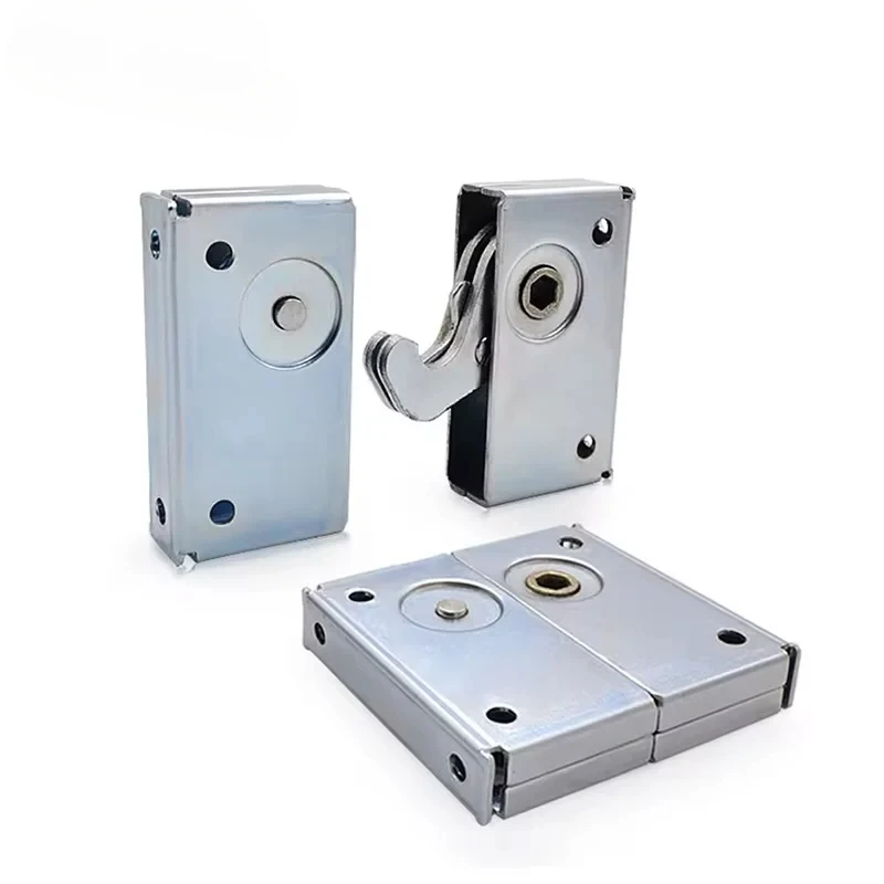 Heavy Duty Roto Lock Hook Lock Set,Concealed Butt-Joint Panel Fastening Latch for Mortise or Side Mount Installation
