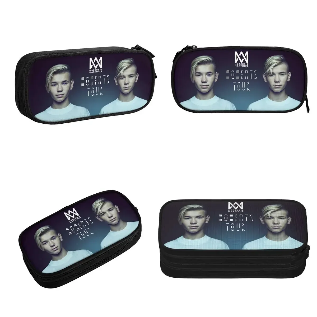 Marcus And Martinus Sweden Norway Eurovision Pencil Cases Large Capacity Pen Bags Pen Box Pencil Pouch For Boys Girls Students