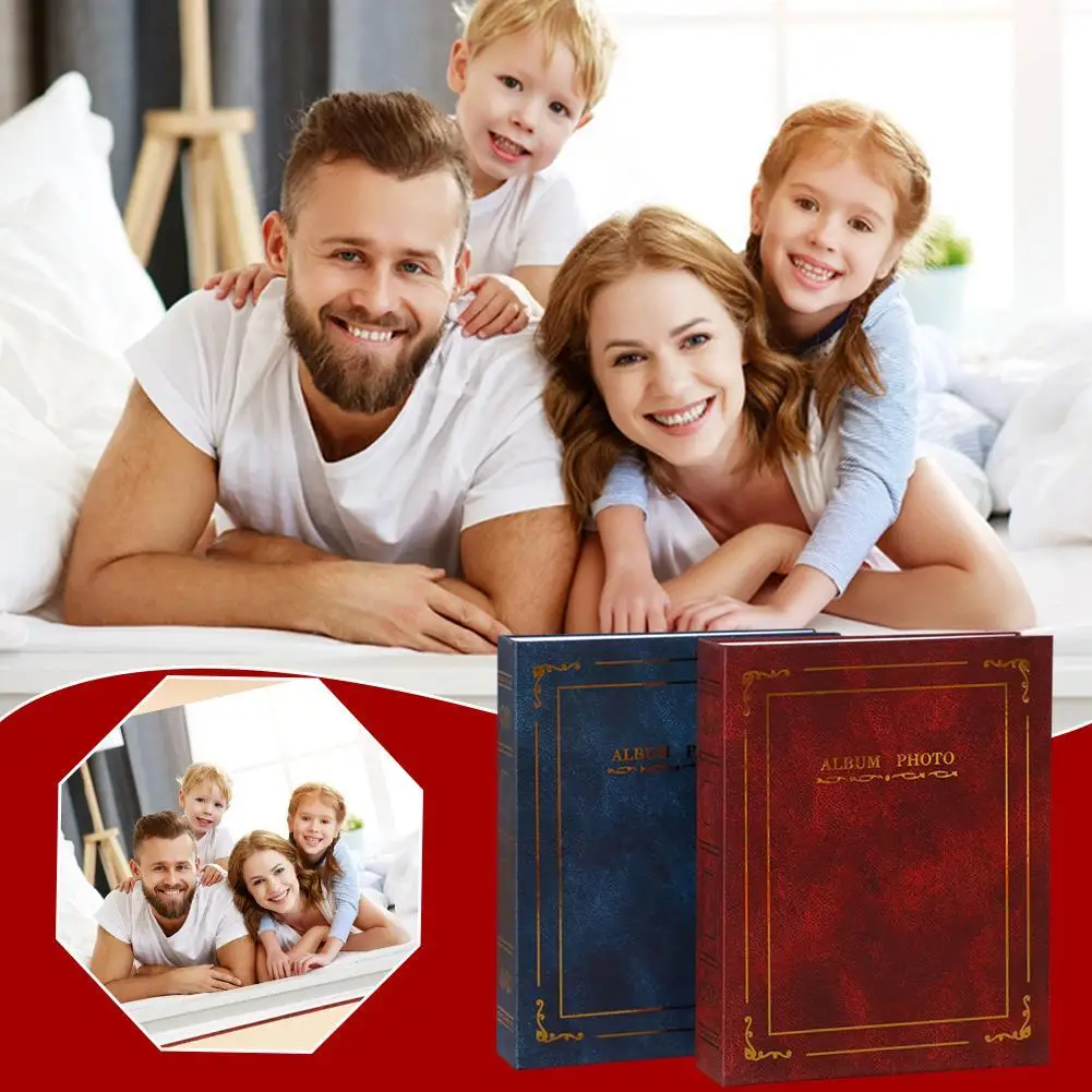 

Family 6 Inch 100 Photos 10x15 Cm Image Art Photo Albums Interstitial Album Classic Retro Photo Album Collection Home Decoration