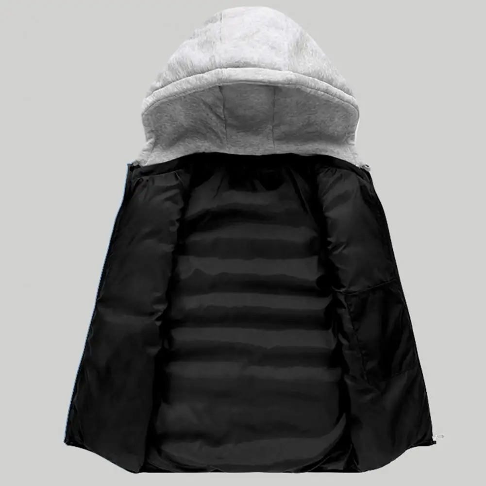 Veste à capuche en fibre imperméable pour homme, GlaWarm, Veste froide décontractée, Extérieur, Automne, Hiver