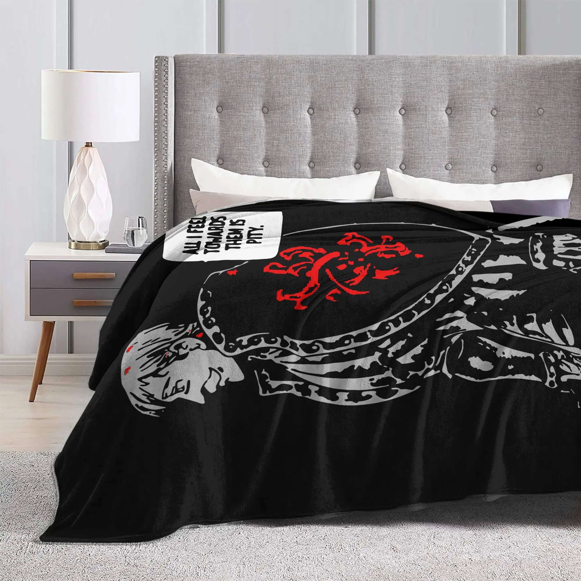 Escanor الخطايا السبع المميتة بطانيات غامضة بطانية رمي الموضة لأريكة تتحول لسرير الأريكة 125*100 سنتيمتر لحاف رقيق من القطيفة ، #3