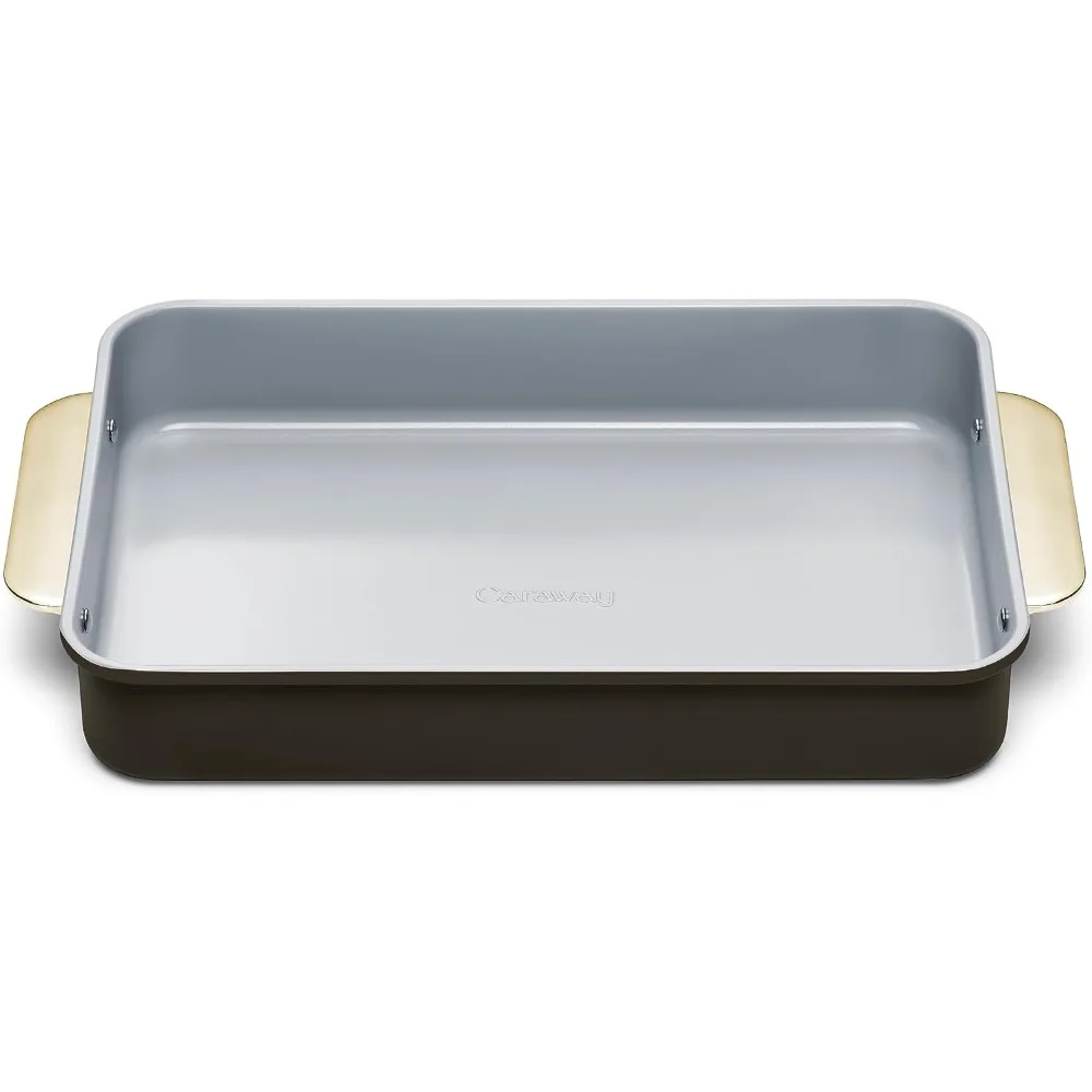 

Non-Stick Ceramic 9”x13” Rectangle Pan - Naturally Slick Ceramic Coating - Non-Toxic, PTFE & PFOA Free - Perfect for Bro