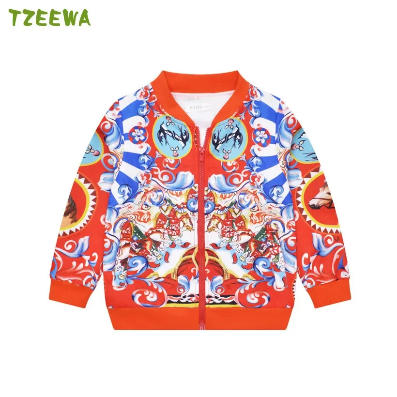 Spring Autumn 2025 European Style Casaco Menina Flowers Princess Kids Coats For Manteau Fille Girls Outerwear