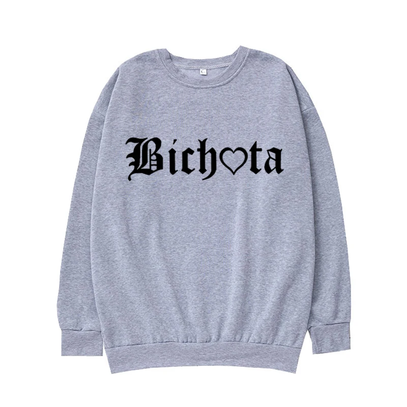 2024 New Bichotas Merchandise Sweatshirt Unisex Hip Hop Graphic Karol-G Harajuku Streetwear Sweatshirt Bichota Sweatshirt Unisex