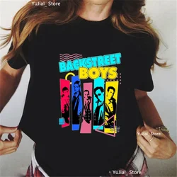 2024 Hot Sale Backstreet Boys World Black T Shirt Women Harajuku Fashion T-Shirt Femme Short Sleeve Music Lover Tshirt Female