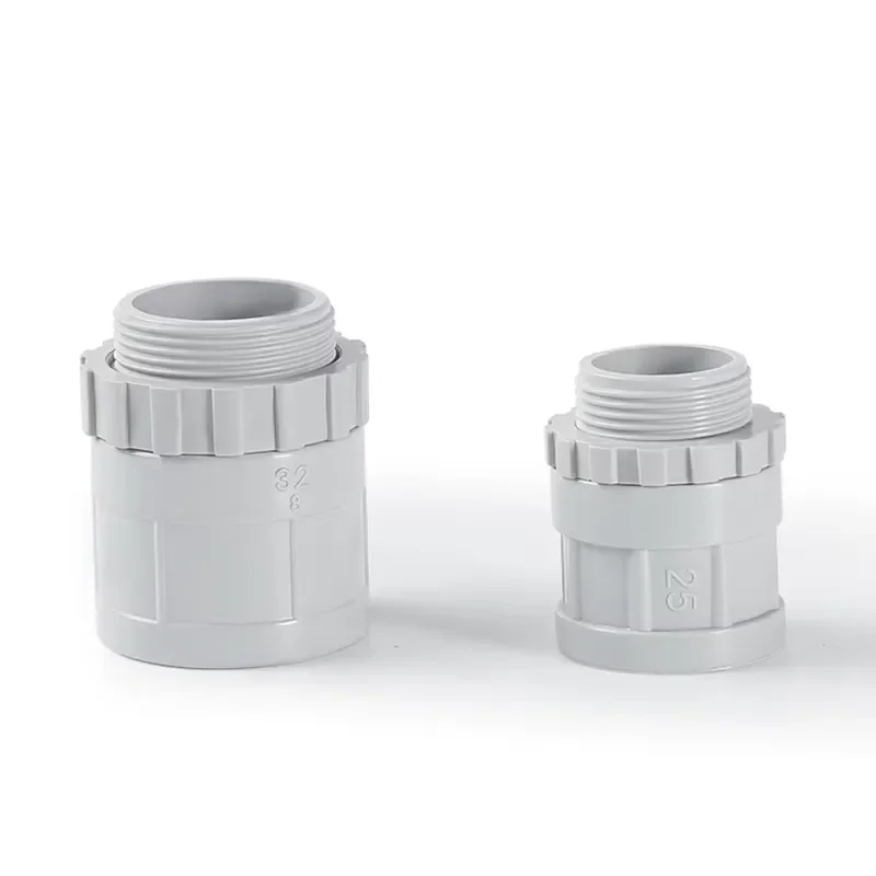 20mm 25mm Plain to Threaded Adapter AS NZS PVC Electric Conduit Fittings Manufacturer Price