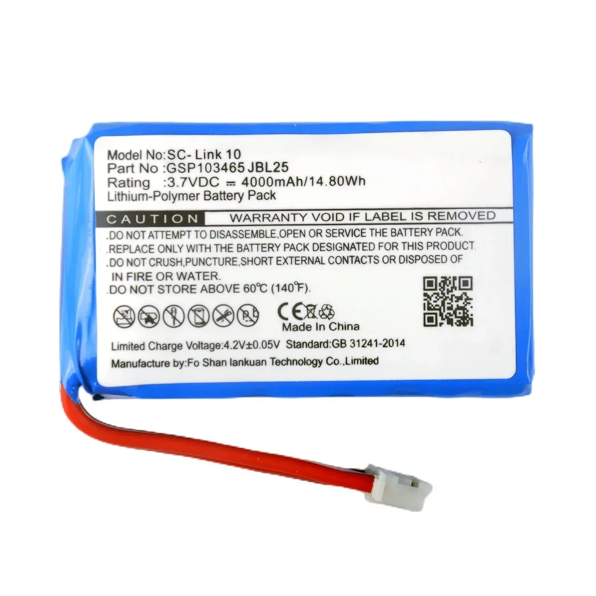 Original GSP103465  4000mAh For JBL Link 10 Link10  Bluetooth Wireless  Speaker Replacement Battery+Tools .